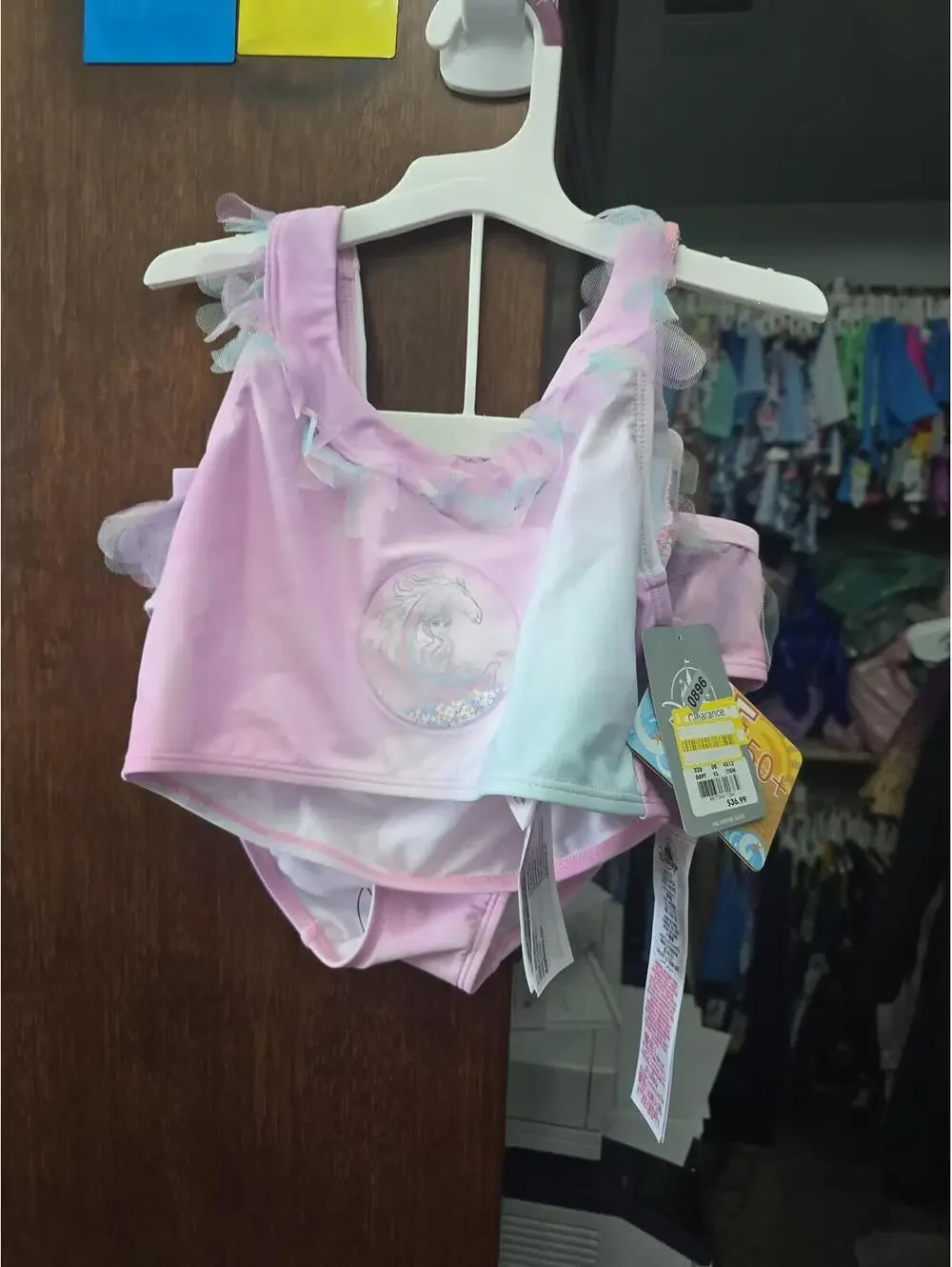 11/12 brand new disney store swimsuit, frozen item 896